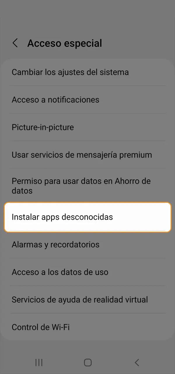 Permite la instalación de la aplicación Android PariPesa.