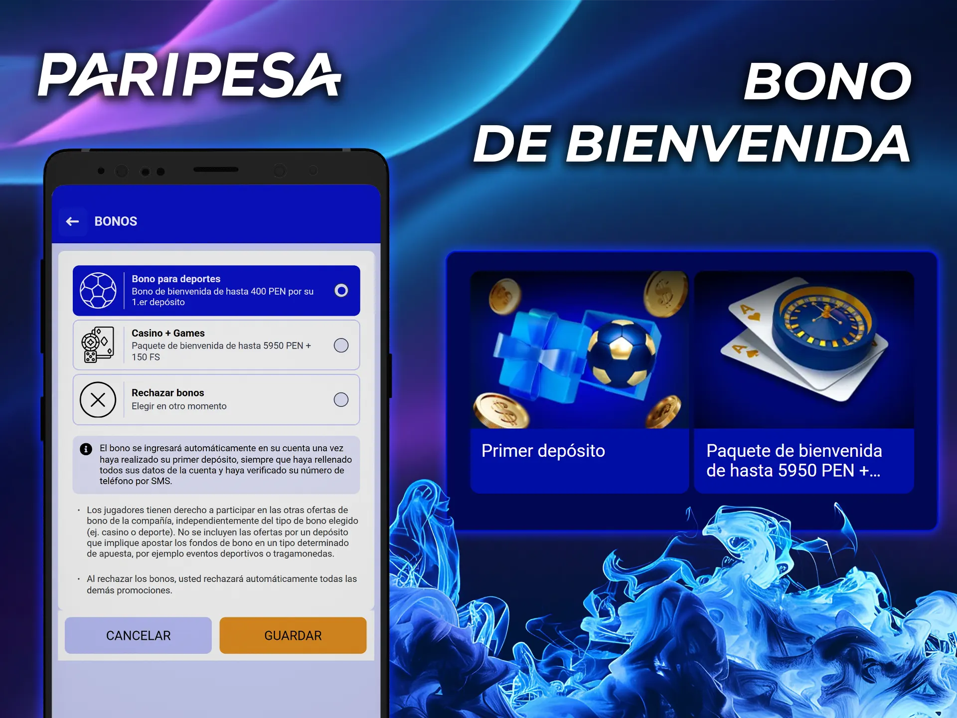 Elige un atractivo bono de bienvenida al registrarte en el casino PariPesa.