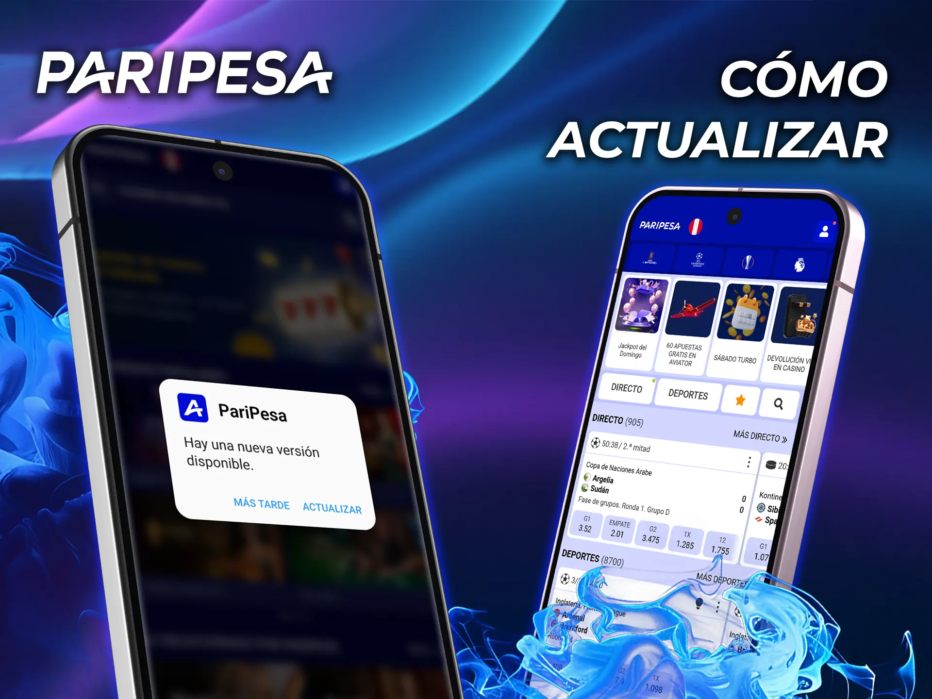 Descubre cómo actualizar la aplicación del casino PariPesa y juega sin límites.