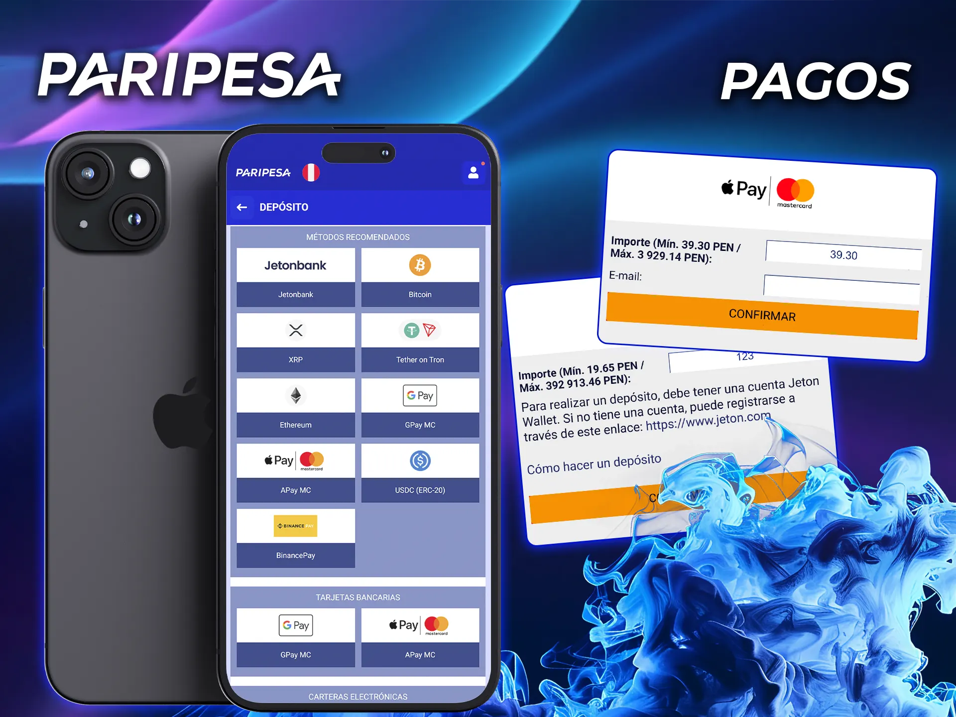 Consulte los métodos de pago disponibles en el casino PariPesa y elija el que más le convenga.