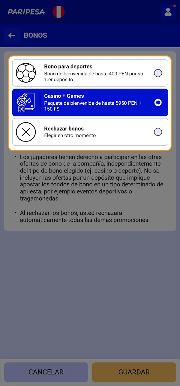 Recoge tu bono de bienvenida en PariPesa.