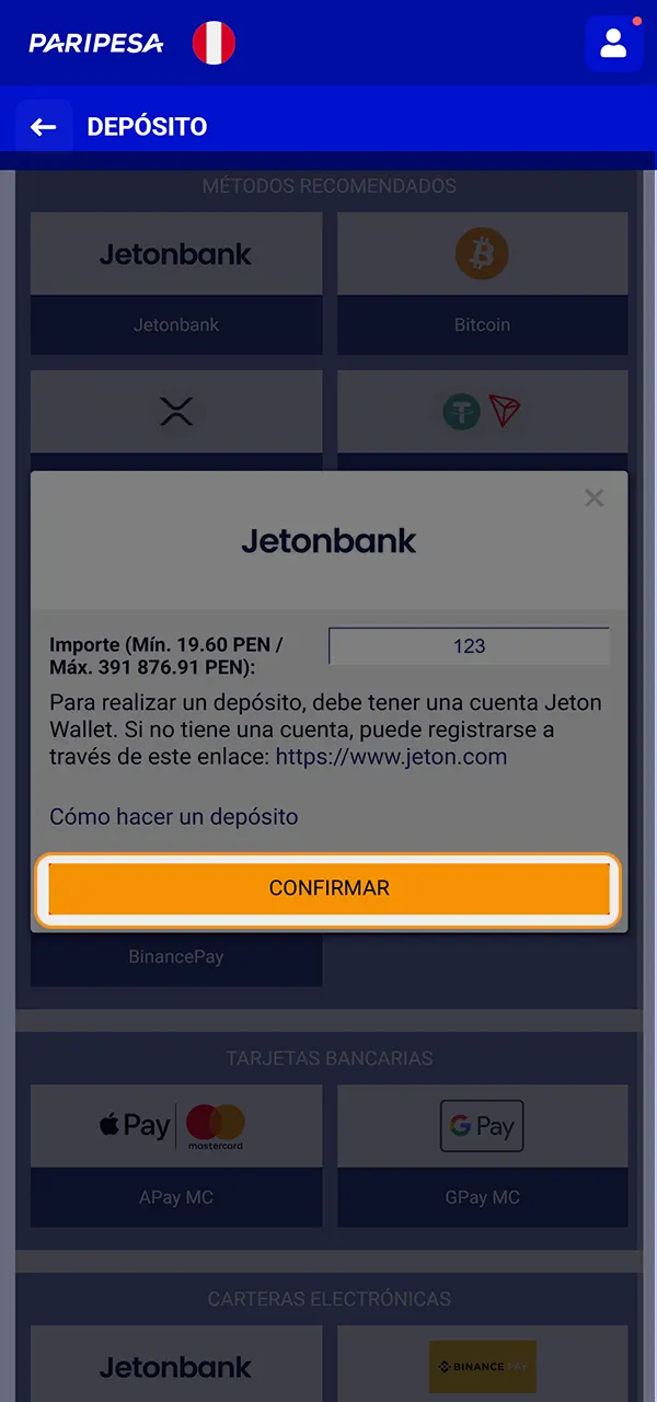Recarga tu cuenta de forma cómoda en PariPesa y obtén bonificaciones.