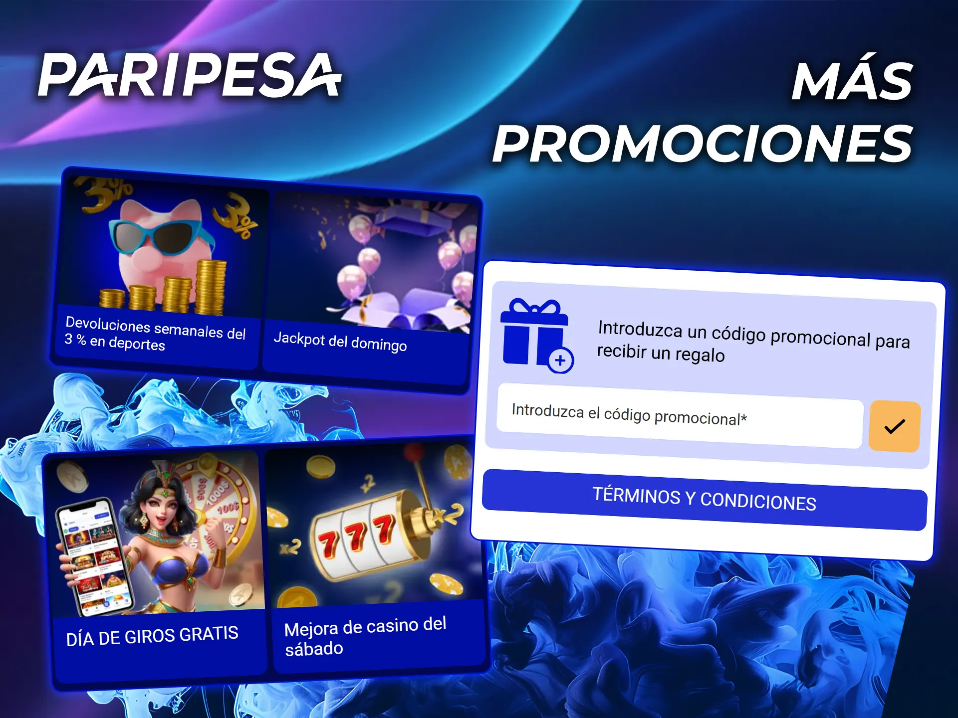 Más información sobre las promociones y los códigos promocionales de PariPesa.