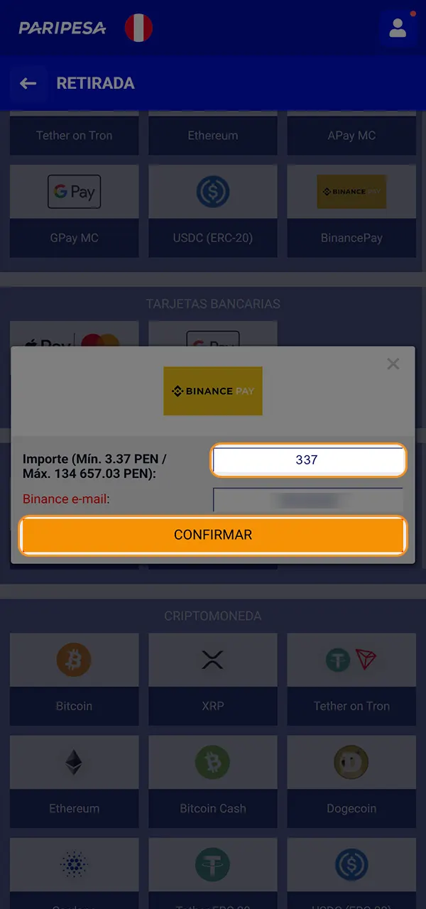 Descubre cómo retirar dinero rápidamente en PariPesa.