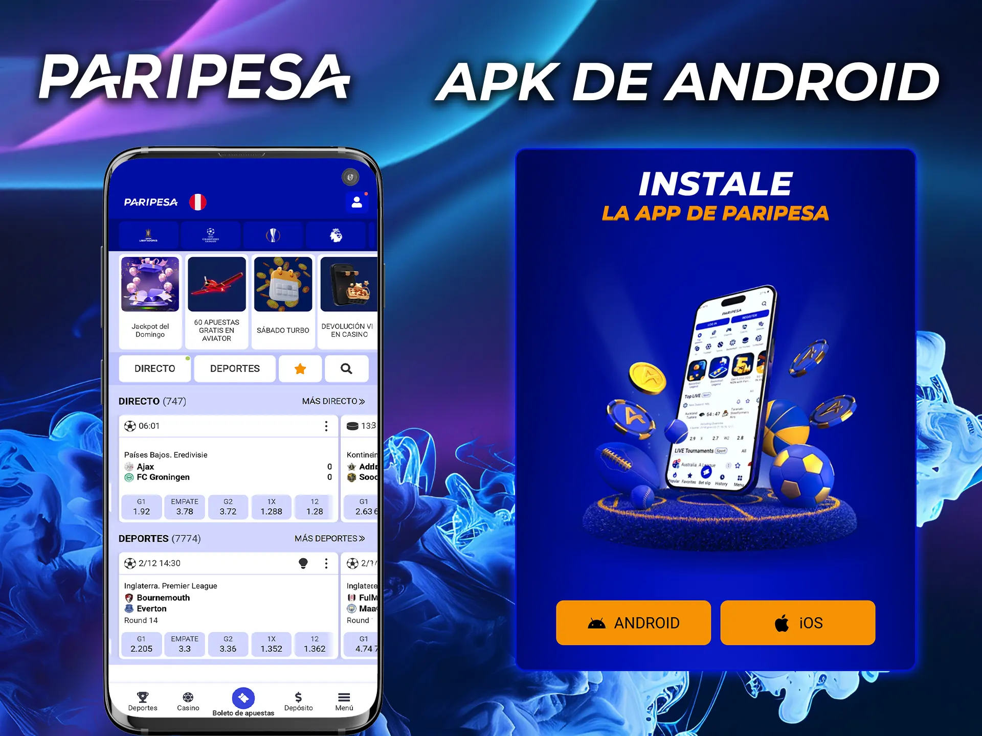 Descarga el APK de PariPesa para Android y empieza a jugar ahora mismo.