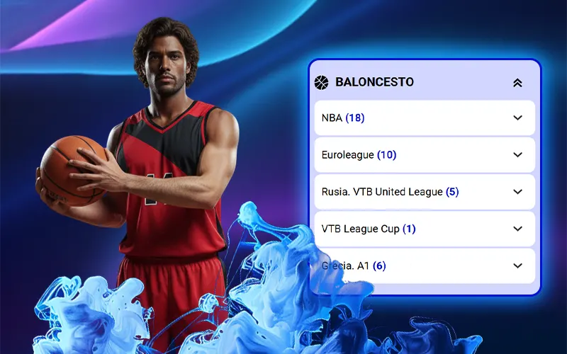 Entra en tu cuenta del casino PariPesa y haz tus apuestas de baloncesto.