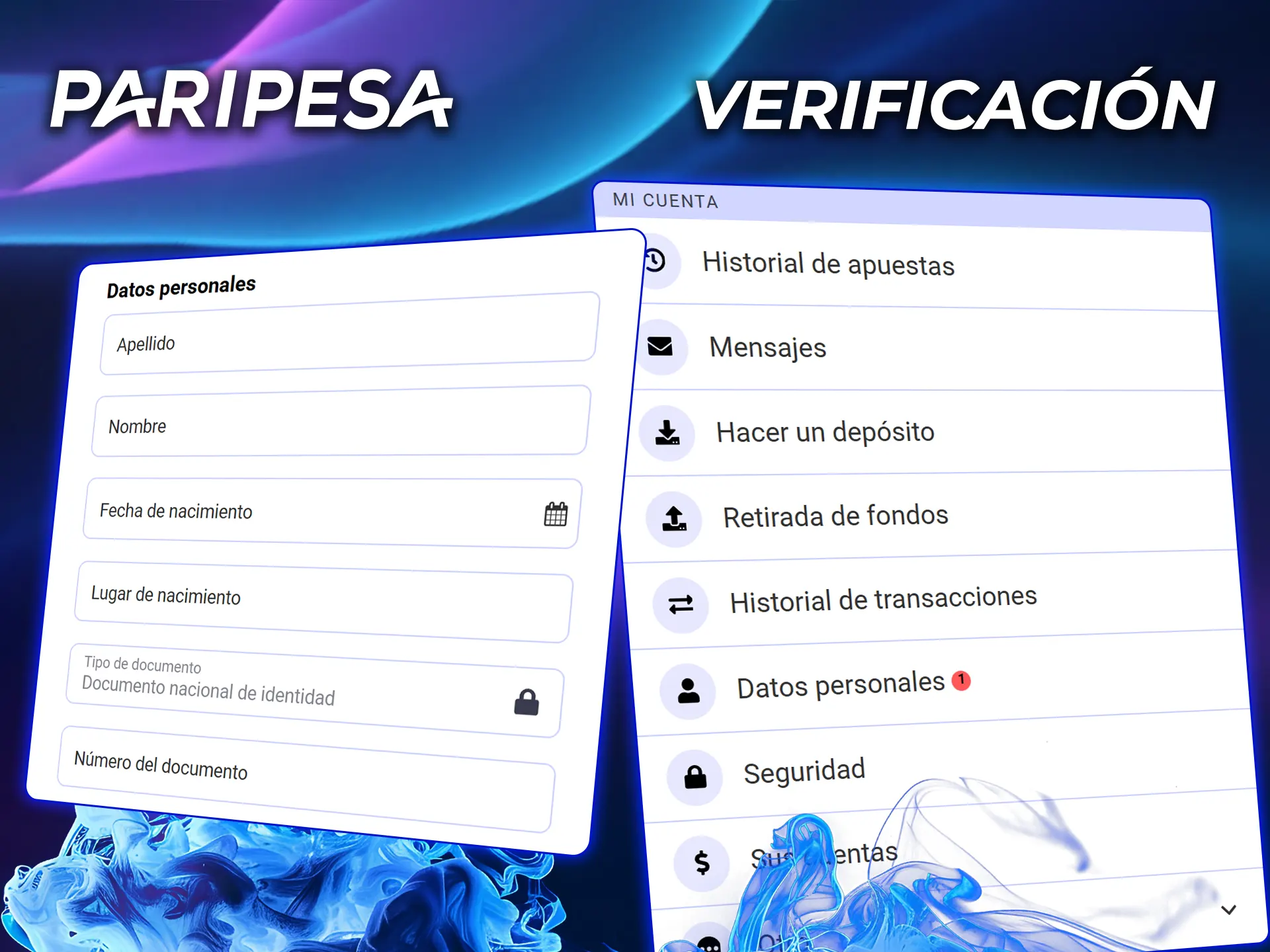 Pasa la verificación en el casino PariPesa y obtén acceso completo a las apuestas.