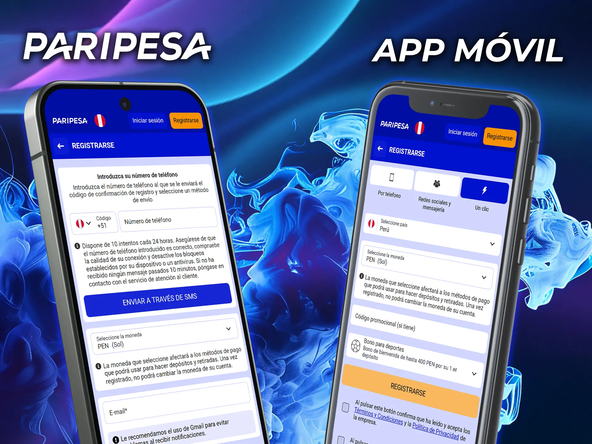 Instala la cómoda aplicación móvil PariPesa.