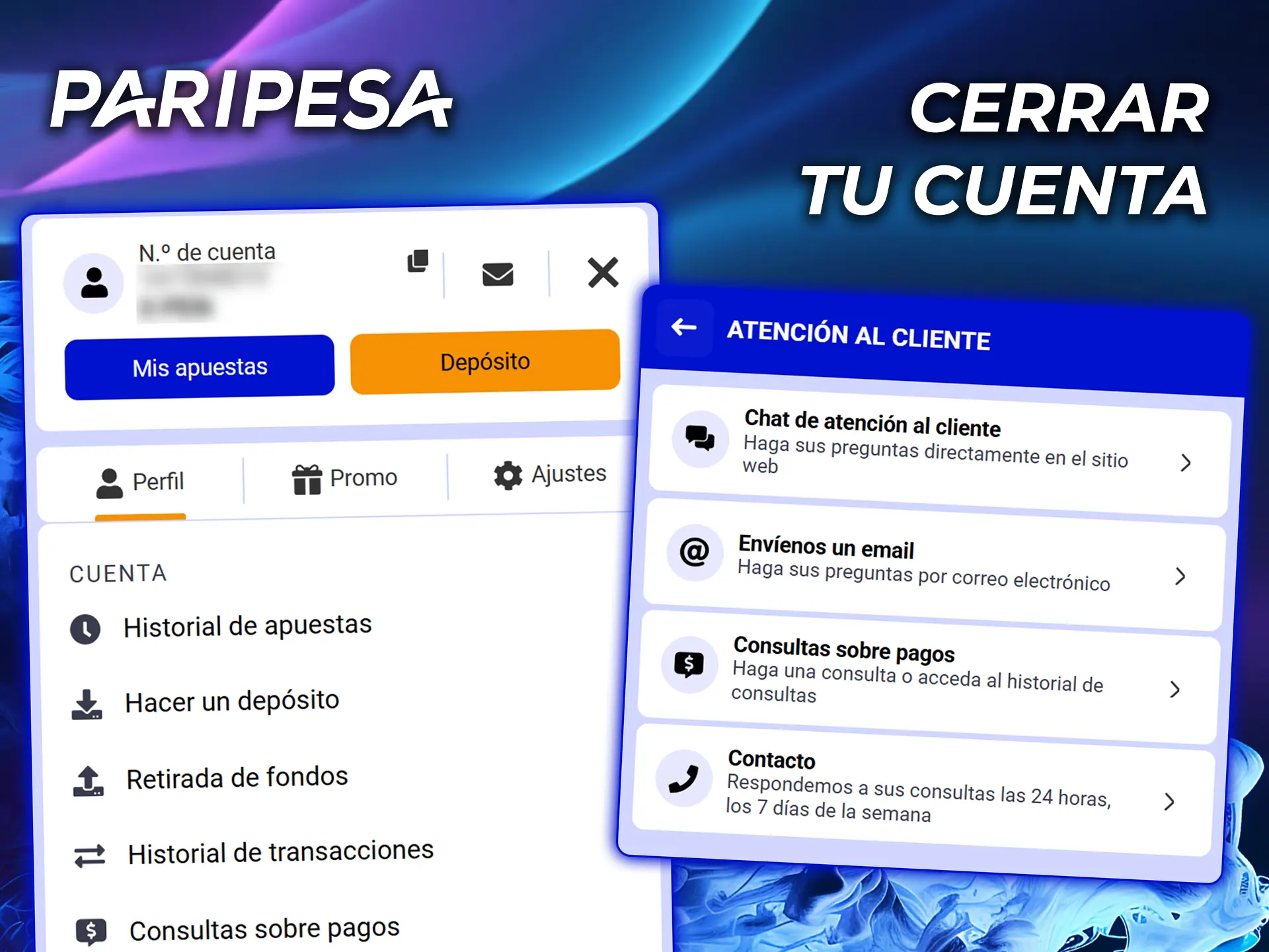 Descubre cómo cerrar tu cuenta en PariPesa y gestiona tu perfil.