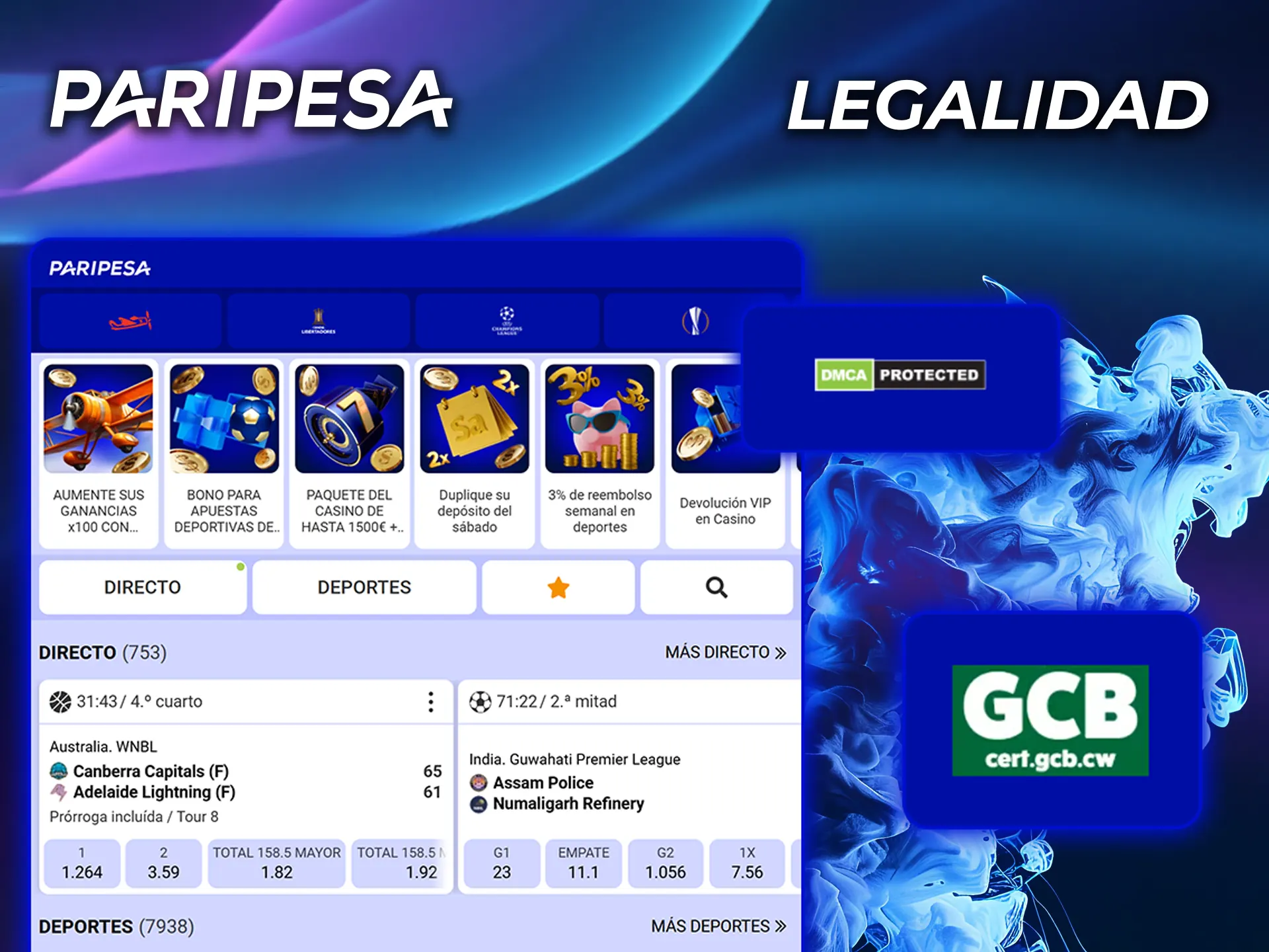 Infórmate sobre la legalidad del casino PariPesa y juega con confianza.