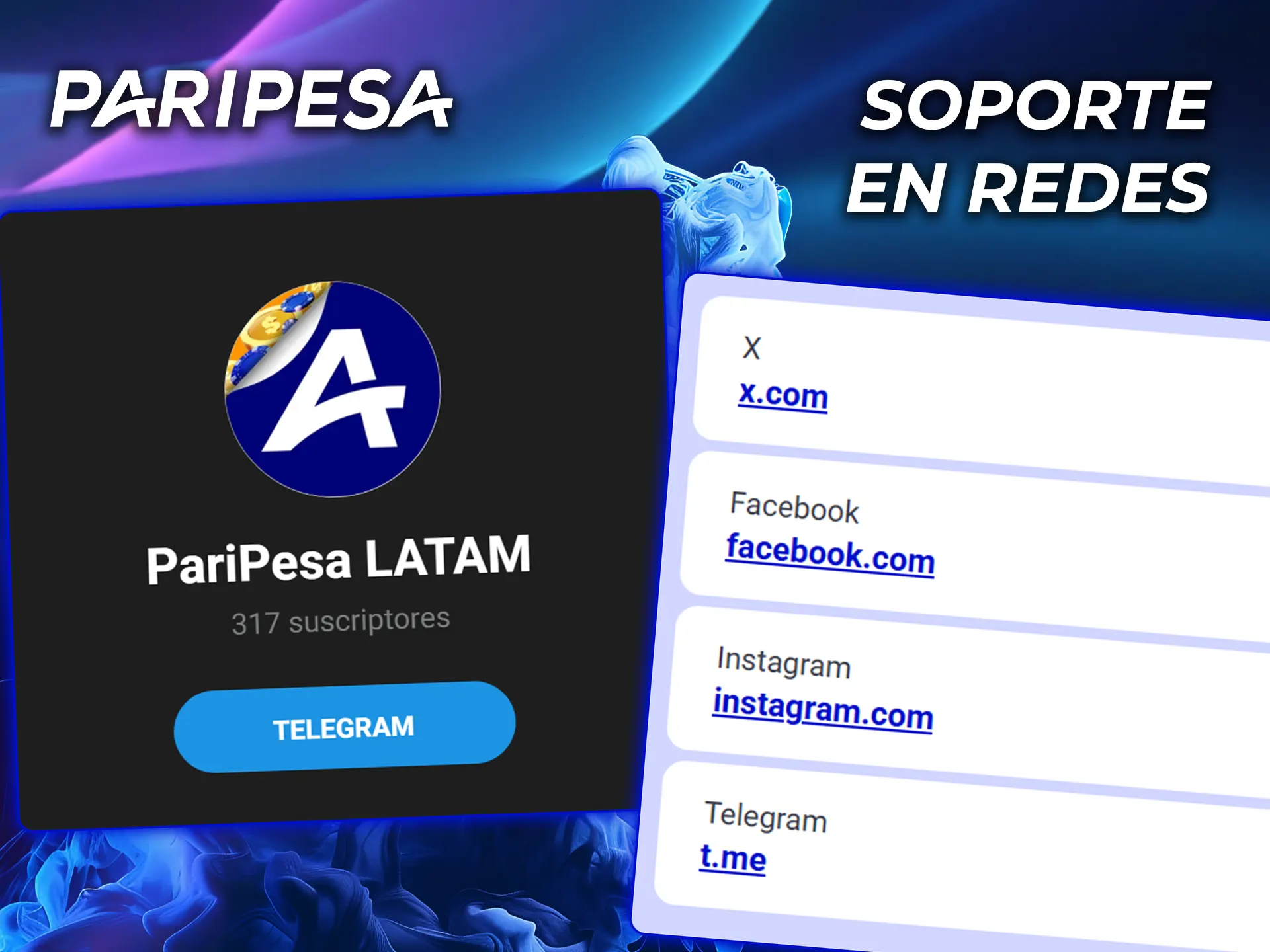 Haz tu pregunta en las redes sociales de PariPesa.